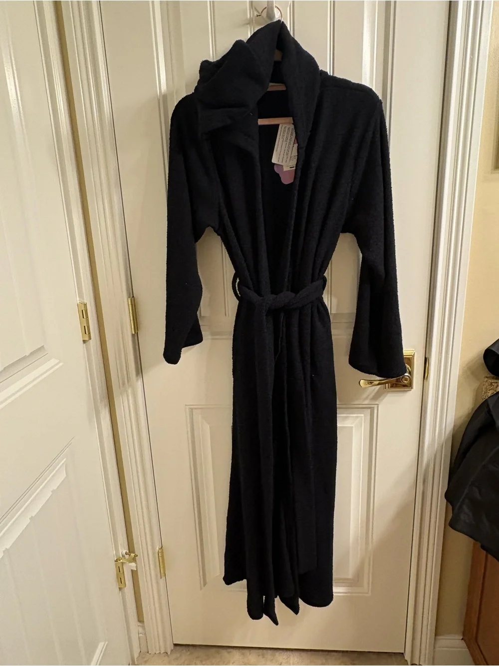 Yitty NWT New Pet Me Black Hooded Long Robe Size M Super Soft